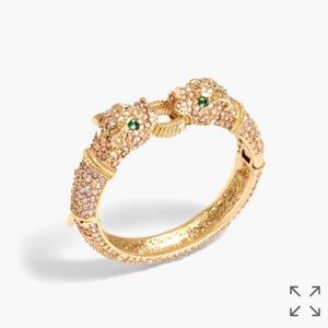 JCREW leopard sparkle hinge bracelet